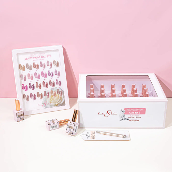 Cre8tion Cat Eye Kit - QUIET ROSE (24 colors), (Pk: 4 kit/case) Collection