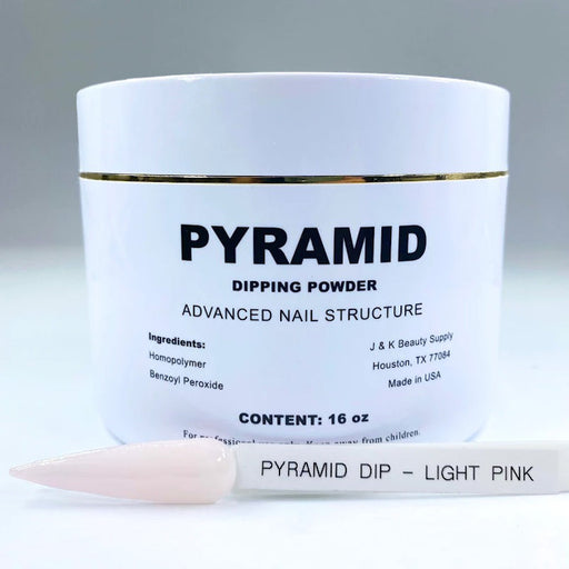 Pyramid Dipping Powder, Pink & White Collection, LIGHT PINK, 16oz OK1204LK