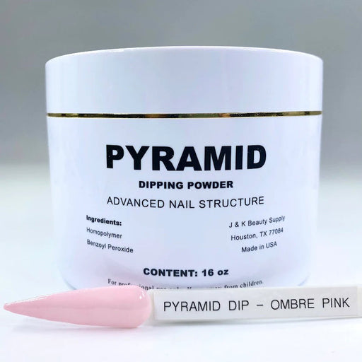 Pyramid Dipping Powder, Pink & White Collection, PINK, 16oz OK1204LK