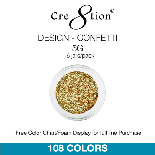 Cre8tion 0.5oz Nail Art Designed Confetti Glitter 000