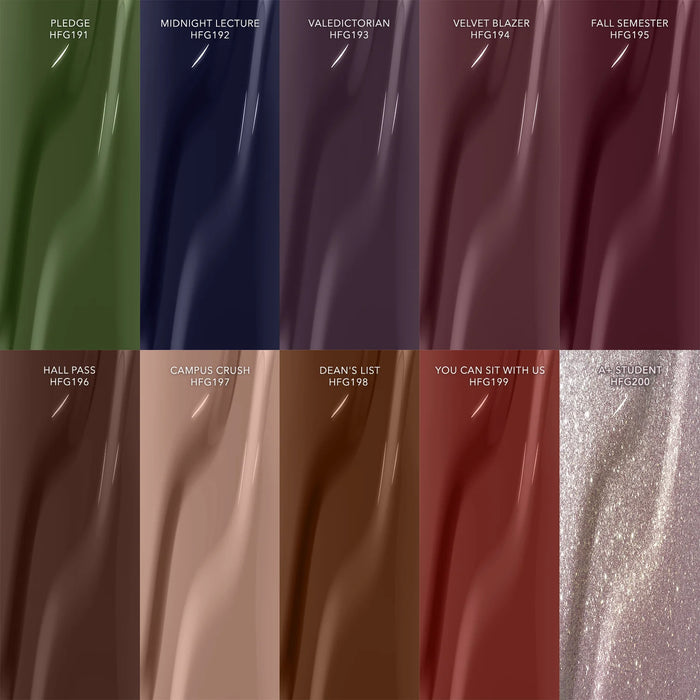 Kiara Sky Gel Pro 0.5oz (HEMA & TPO Free), IVY LEAGUE, 10 colors (HFG191–HFG200) Collection 000
