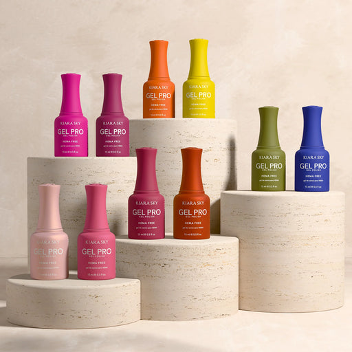 Kiara Sky Gel Pro 0.5oz (HEMA & TPO Free), SUMMER, 10 colors (HFG161–HFG170) Collection 000