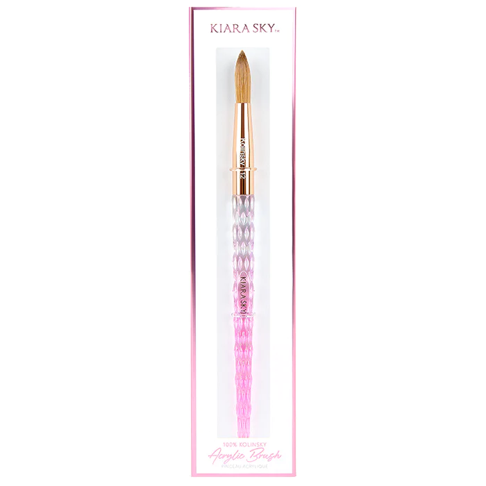 Kiara Sky Kolinsky Acrylic Brush, Size #12