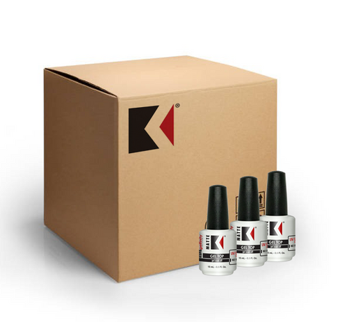 Kupa Gelfinity, Matte Top Coat (Black Cap), 0.5oz, CASE (PK: 144 pcs/case)