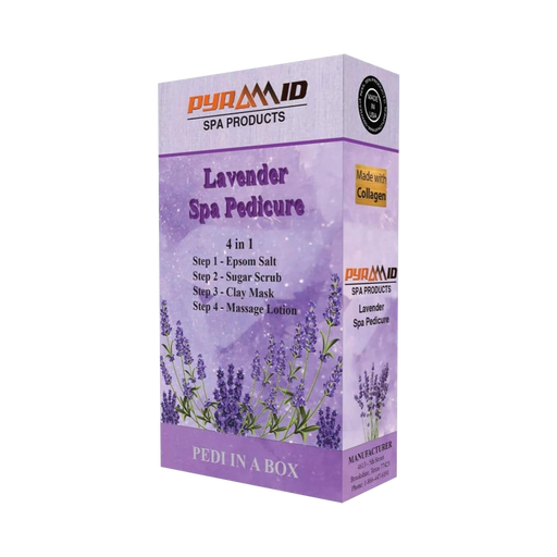 Pyramid Spa Pedicure 4in1 (Made With COLLAGEN), LAVENDER (Pk: 50 packs/case)