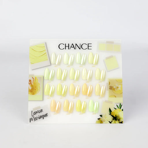 Chance Counter Display Color Chart (18 Colors) - Lemon Meringue Collection