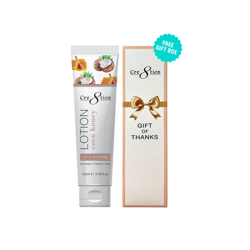 Cre8tion Hand & Body Lotion COCONUT HONEY, 100ml (3.3oz), (PK: 60 pcs/case, 104 cases/pallet)
