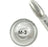 Aora Metal Chrome Powder, M-03, Pearl, 1g (PK: 360pcs/case)