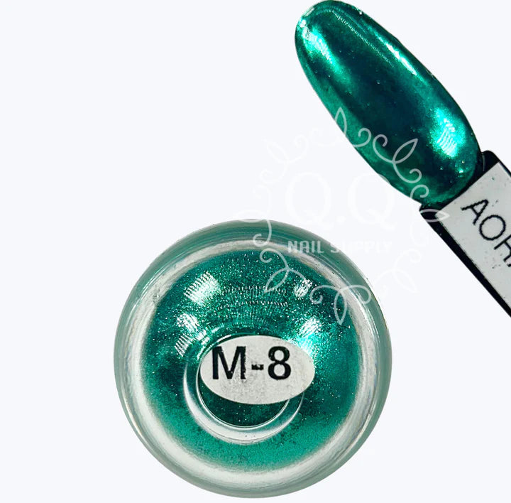 Aora Metal Chrome Powder, M-08, Teal, 1g