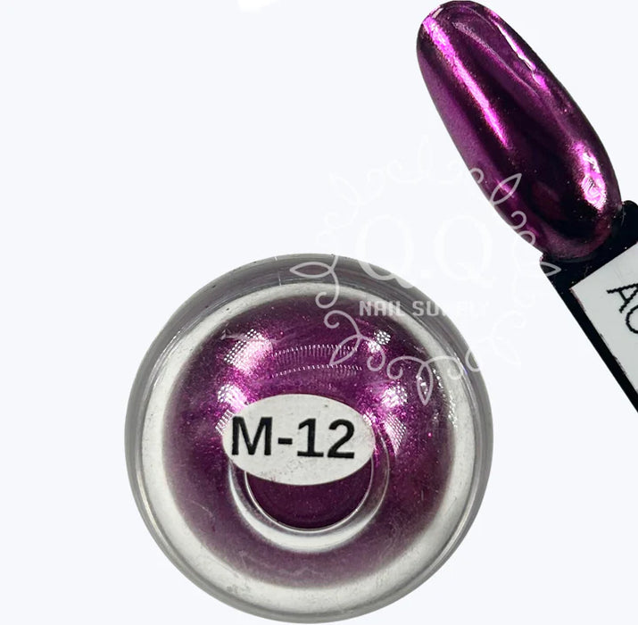 Aora Metal Chrome Powder, M-12, Purple, 1g (PK: 360pcs/case)