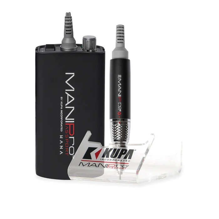 ManiPro Passport (Filing Machine) , Hana Phantom Black (Japan) & KP-60 Handpiece (PK: 10 pcs/case) (Bổ sung số Seri)
