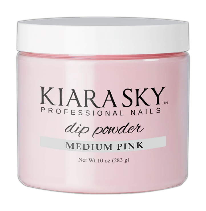 Kiara Sky Dipping Powder, Medium Pink, 10oz (PK: 6pcs/box)