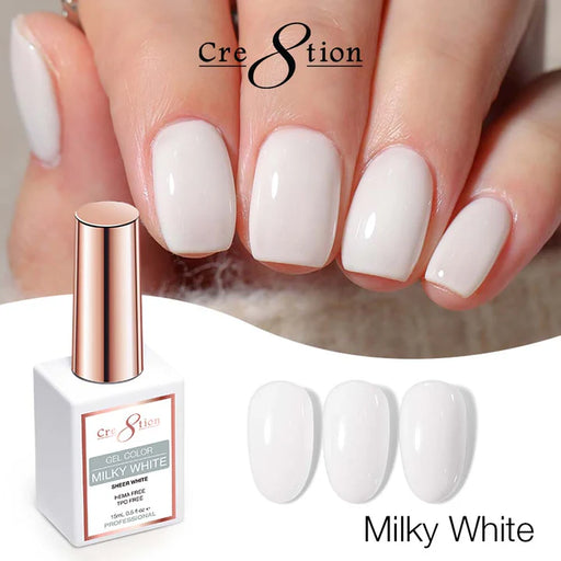 Cre8tion Sheer White 0.5oz - MILKY WHITE (HEMA & TPO Free)