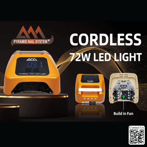 Pyramid Cordless 72W LED Light, Yellow