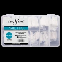 Cre8tion Natural Tips #0 - #10, 550 pcs./box, 15149 OK0722LK