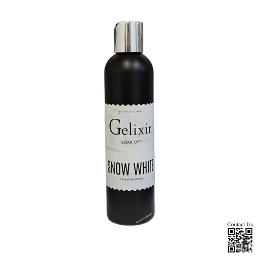 Gelixir Snow White Refill, 8oz (PK: 24, 30 pcs/case)