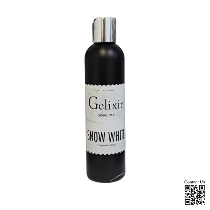 Gelixir Snow White Refill, 8oz (PK: 24, 30 pcs/case)
