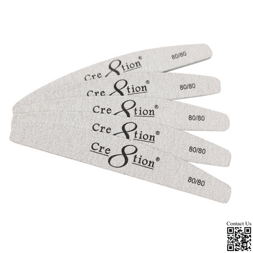 Cre8tion Premium Zebra Nail Files Harbor Bridge, Grit 100/100, CASE (Pk: 50 pcs/pack, 30 packs/case)