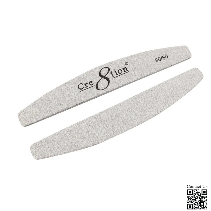 Cre8tion Premium Zebra Nail Files Harbor Bridge, Grit 100/100, CASE (Pk: 50 pcs/pack, 30 packs/case)