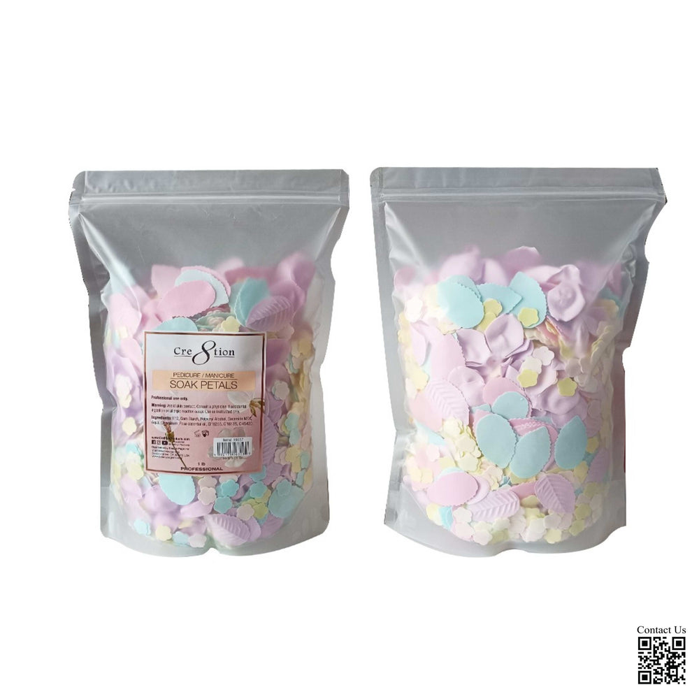 Cre8tion Pedicure/Manicure 1lb - SOAK PETALS, BAG (Pk: 20 bags/case)