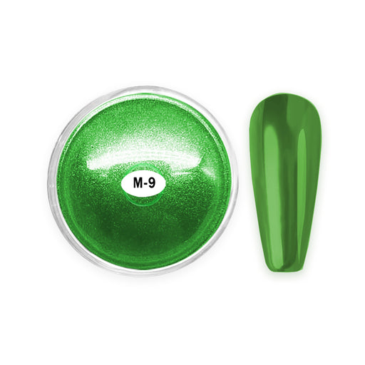 Aora Metal Chrome Powder 1g, M9 - Green (Pk: 360 pcs/case)