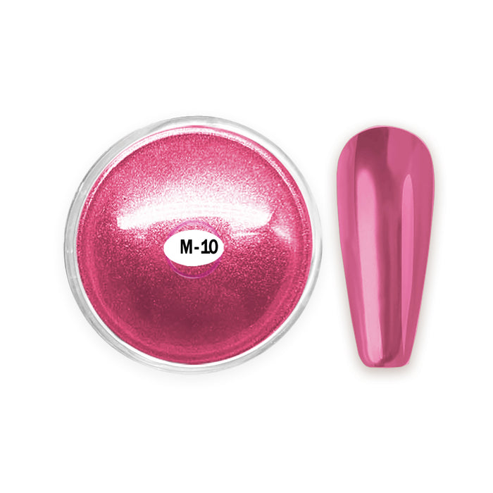 Aora Metal Chrome Powder 1g, M10 - Hot Pink (Pk: 360 pcs/case)