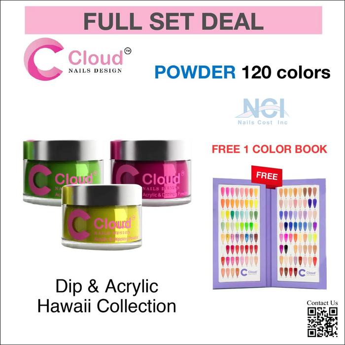 Chisel Cloud Acrylic/ Dipping Powder, Hawaii Collection, 2oz, Full Line