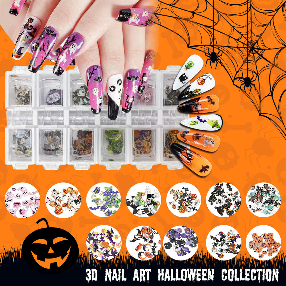 Airtouch Nail Art Paper, Halloween Collection Box, 12 designs/box