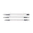 Cre8tion Nail Art Tool Set 3pcs. Silicone Tips - Rhinestones Handle, 12129