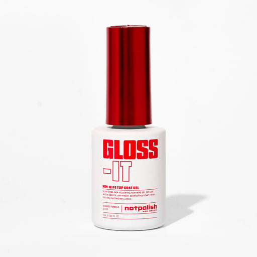 NotPolish Top Coat Gel 0.5oz - Gloss-It (Pk: 6 pcs/box, 144 pcs/case)