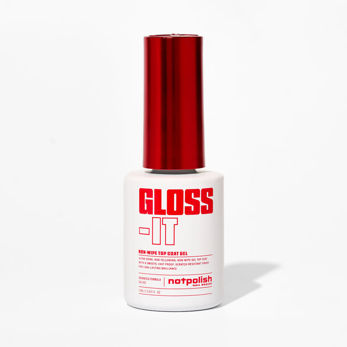 NotPolish Top Coat Gel 0.5oz - Gloss-It (Pk: 6 pcs/box, 144 pcs/case)