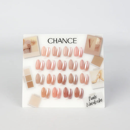Chance Counter Display Color Chart (18 Colors) - Nude Wardrobe Collection