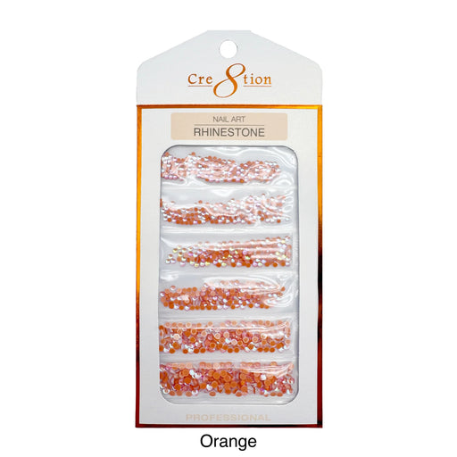 Cre8tion Opalite Nail Art - Orange (Pk: 80 pcs/pack)