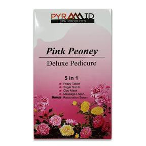 Pyramid PINK PEONEY Deluxe Pedicure 5 in 1, CASE, 50 packs/case
