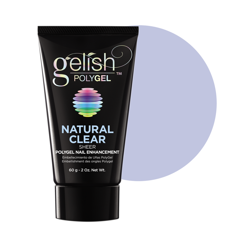 Gelish PolyGel, 1712001, Natural Clear, 2oz