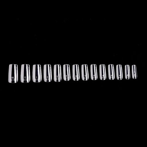 iGel PRO-X Soft Gel Nail Tips 04, Natural Square Long (Pk: 600 pcs/box)