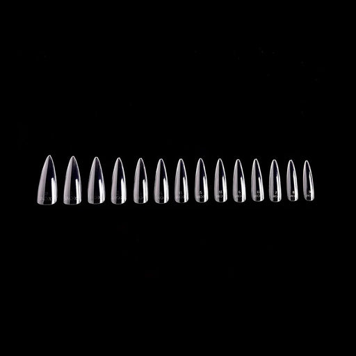 iGel PRO-X Soft Gel Nail Tips 09, Natural Stiletto Long (Pk: 600 pcs/box)
