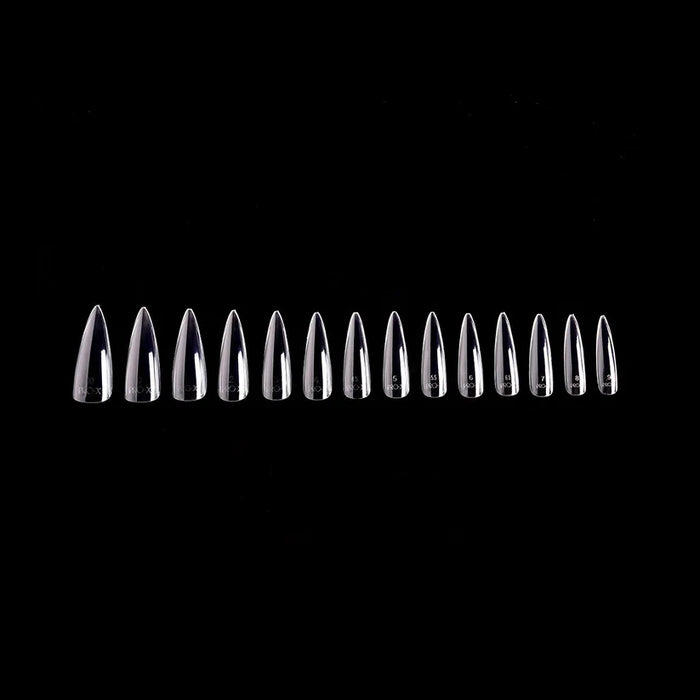 iGel PRO-X Soft Gel Nail Tips 09, Natural Stiletto Long (Pk: 600 pcs/box)