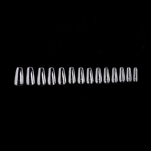 iGel PRO-X Soft Gel Nail Tips 14, Natural Coffin Medium (Pk: 600 pcs/box)