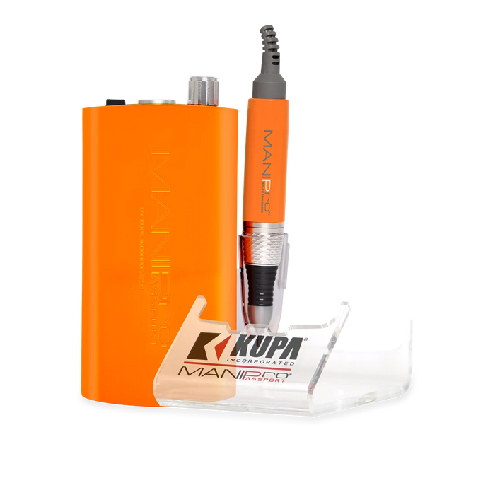 Kupa ManiPro Passport (Filing Machine) Limited Edition, SUNSET BLVD ORANGE & KP-60 Handpiece