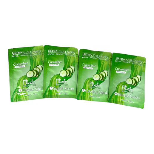 Posh Deluxe Pedicure Kit 4in1, CASE, CUCUMBER (Pk: 50 kits/case)