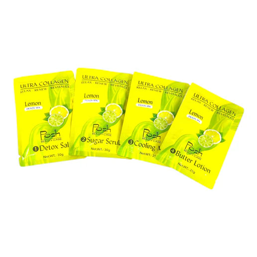 Posh Deluxe Pedicure Kit 4in1, CASE, LEMON (Pk: 50 kits/case)