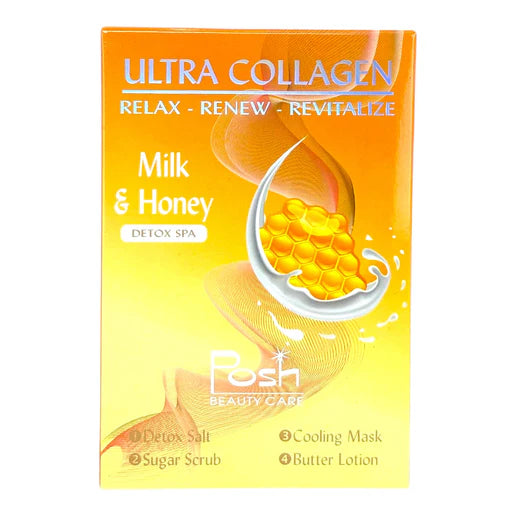 Posh Deluxe Pedicure Kit 4in1, CASE, MILK & HONEY (Pk: 50 kits/case)