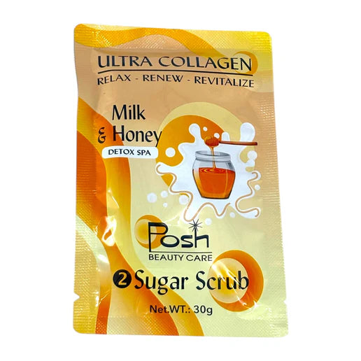 Posh Deluxe Pedicure Kit 4in1, CASE, MILK & HONEY (Pk: 50 kits/case)