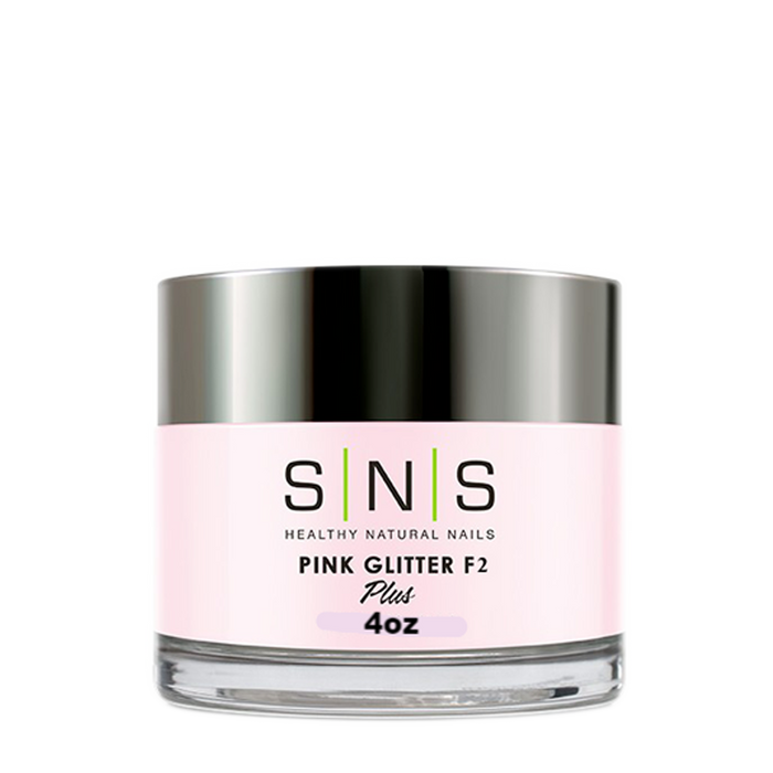 SNS Dipping Powder, 12, PINK GLITTER F2, 4oz (Packing: 40 pcs/case)