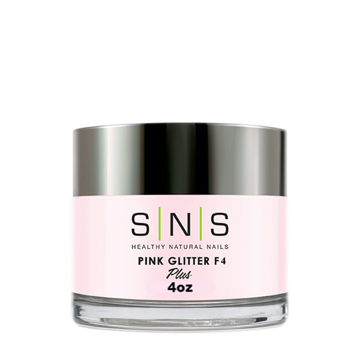 SNS Dipping Powder, 10, PINK GLITTER F4, 2oz (Packing: 70 pcs/case)