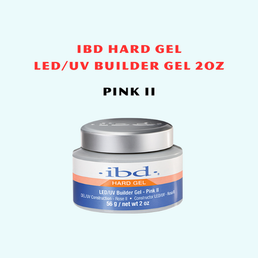 IBD Hard Gel LED/UV, Builder Gel, PINK II, (JAR) 2oz (Pk: 72 pcs/case)