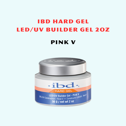 IBD Hard Gel LED/UV, Builder Gel, PINK V, (JAR) 2oz (Pk: 72 pcs/case)