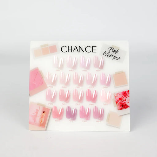 Chance Counter Display Color Chart (18 Colors) - Pink Whisper Collection