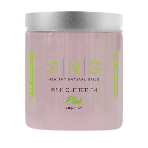 SNS Dipping Powder, 10, NATURAL PINK GLITTER F4, 16oz